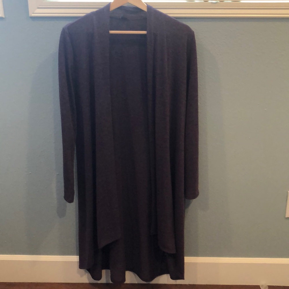 Casual long loose fit cardigan